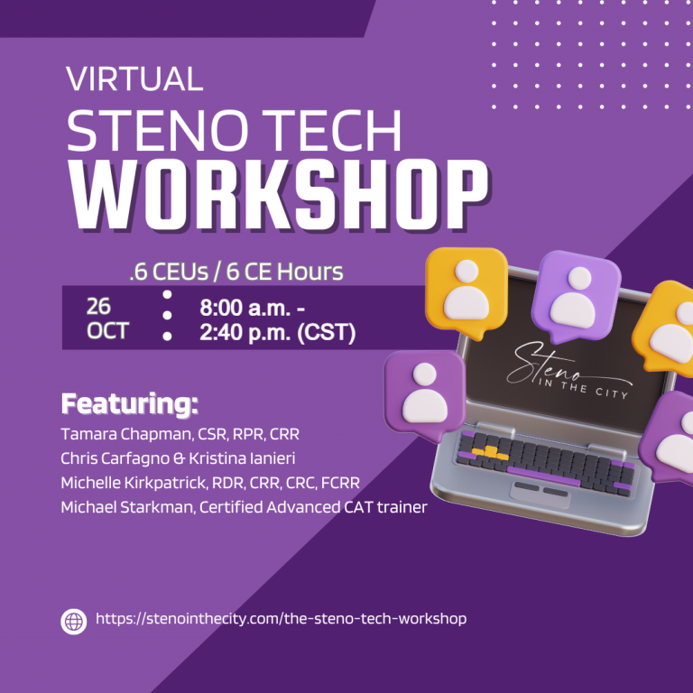 Steno in the City Presents: The Steno Tech Workshop!