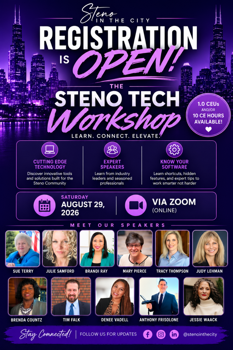 The Steno Tech Workshop! (Webinar)