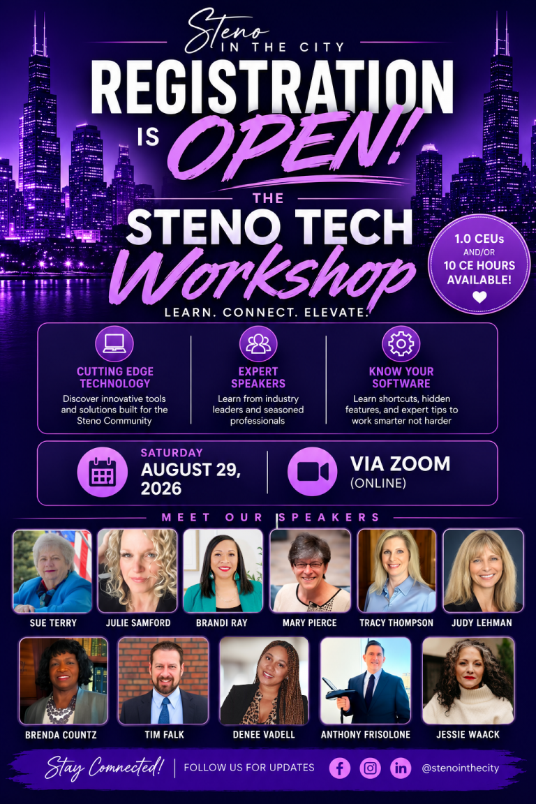 The Steno Tech Workshop! (Webinar)