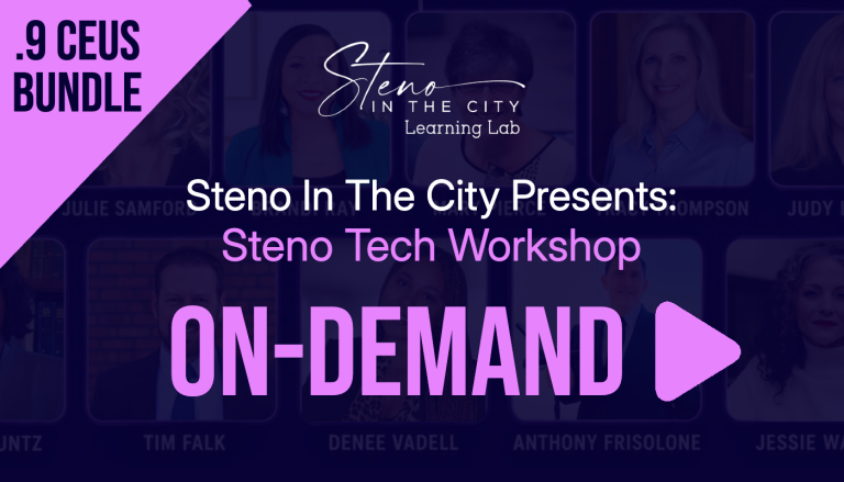 Steno Tech Workshop Bundle (.9 CEUs)